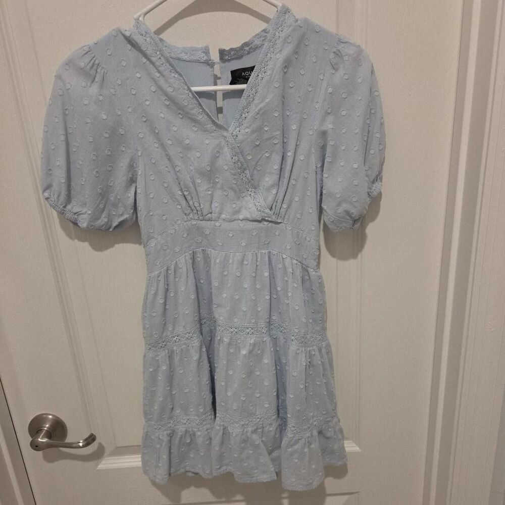 Aqua Blue Girls Casual Dress M